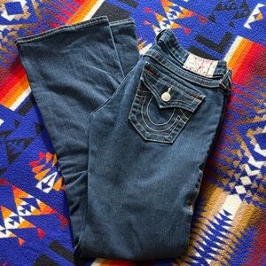 True Religion Women's Dark Indigo Bootcut Jeans